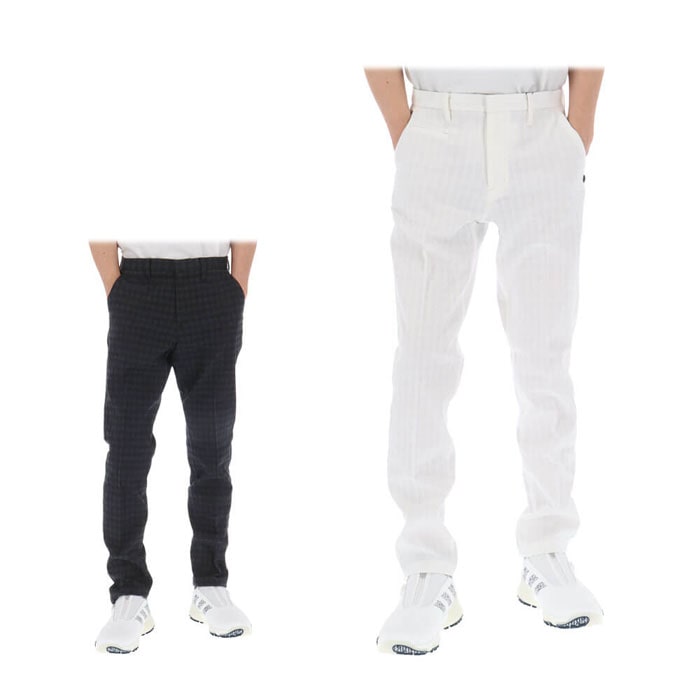 セントアンドリュース メンズ 変形千鳥 ジャガード ロングパンツ 042-2231011 ゴルフウェア 特価