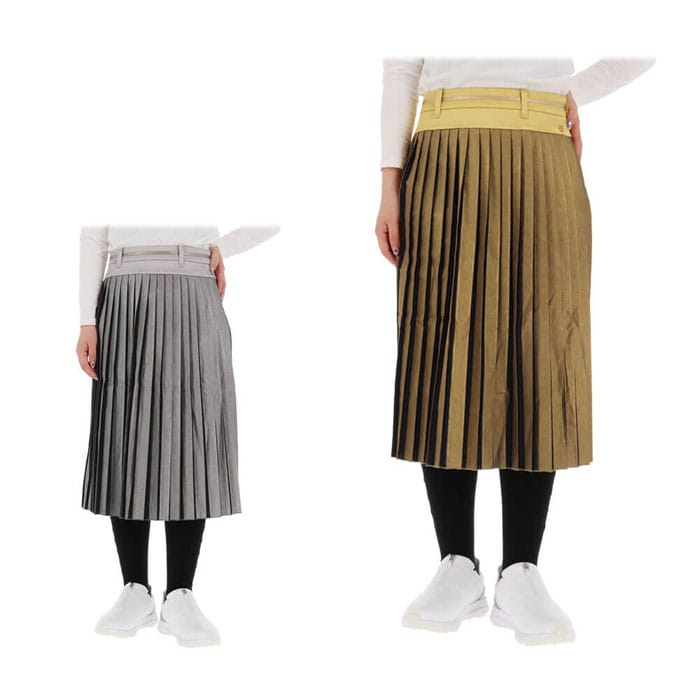 セントアンドリュース　レディース ストライプ箔プリント プリーツ スカート 043-1234004 ゴルフウェア 特価