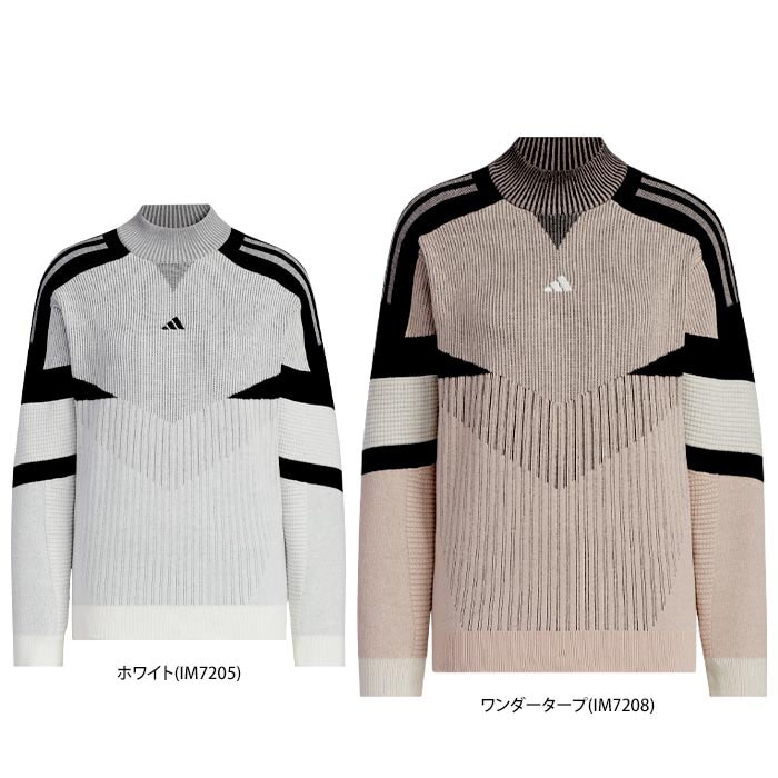 アディダス　レディース ULTIMATE365 アーカイブグラフィック 長袖 モックネック セーター JSC22 [2024年モデル] ゴルフウェア [秋冬モデル] 特価