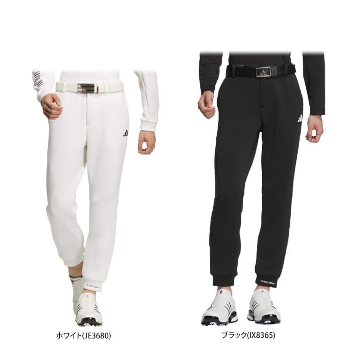 アディダス　メンズ ULTIMATE365 ロゴプリント ダンボールニット ストレッチ 9分丈 ジョガーパンツ JSR70 [2024年モデル] ゴルフウェア [秋冬モデル] 特価