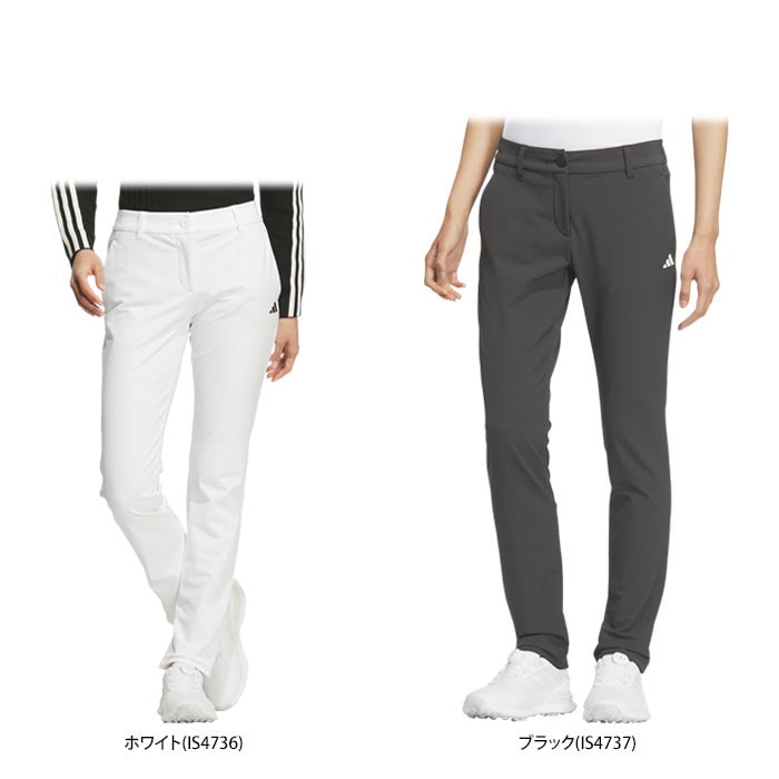 アディダス　レディース ULTIMATE365 撥水 防風 ロゴプリント EXストレッチ ロングパンツ JTC14 [2024年モデル] ゴルフウェア [秋冬モデル 特価