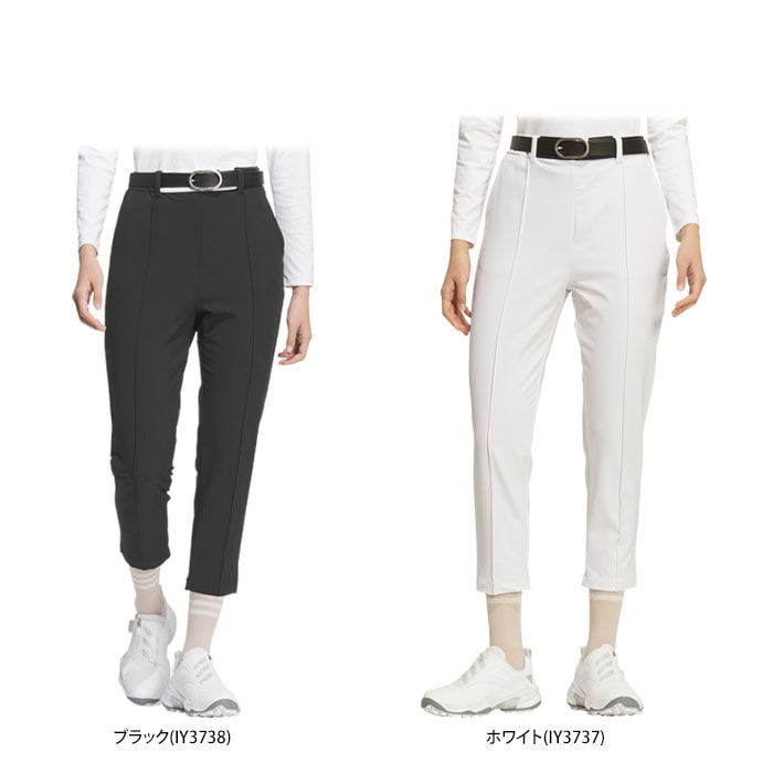 アディダス　レディース ULTIMATE365 撥水 防風 ロゴプリント EXストレッチ テーパード アンクルパンツ KWE55 [2024年モデル] ゴルフウェア [秋冬モデル] 特価