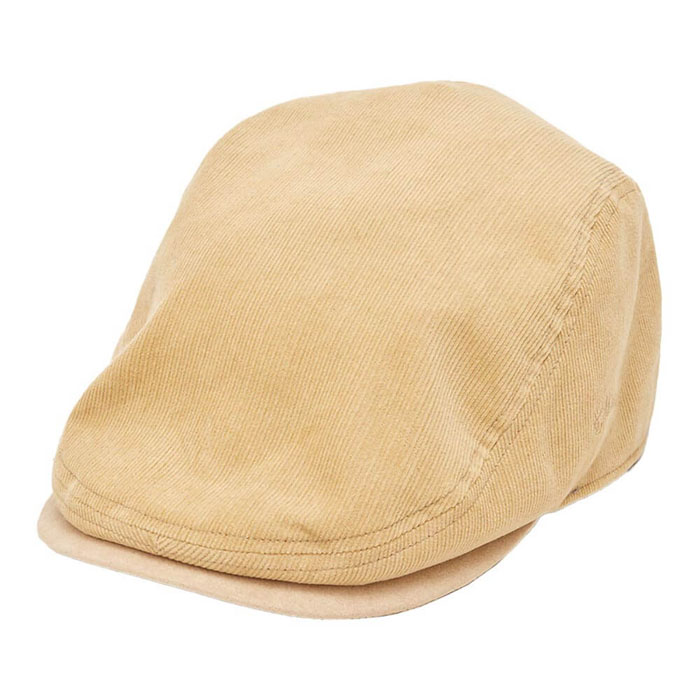 キャロウェイ　メンズ ロゴ刺繍　ハンチング キャップ C24291121 1040 ベージュ [2024年モデル] ゴルフウェア [秋冬モデル] 特価