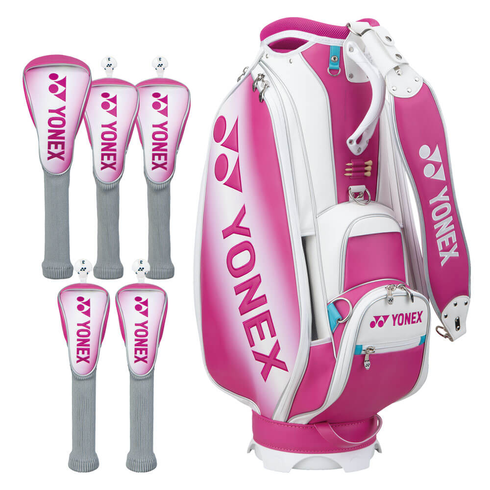 ヨネックス 岩井姉妹カラーモデル 岩井千怜プロモデル キャディバッグ＆ヘッドカバーセット CB4951LTS MZ マゼンタ [2025年モデル]