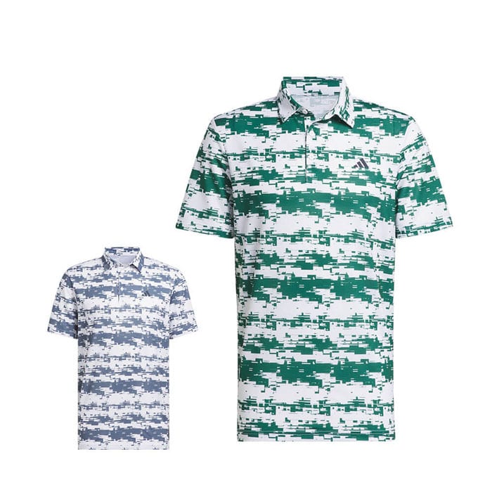 アディダス　メンズ ジオメトリック 半袖 ポロシャツ JTX56 ゴルフウェア [2024年モデル] 特価