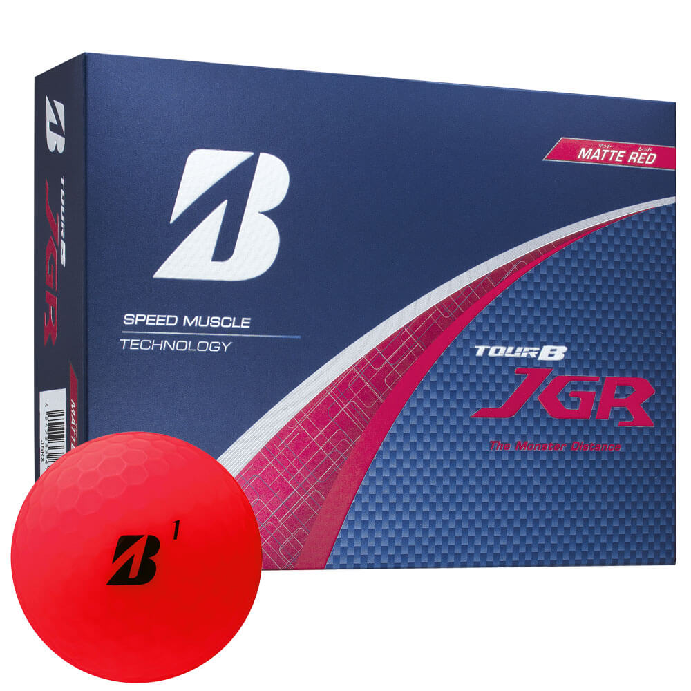 ゴルフボール　ブリヂストン TOUR B JGR ツアーB ジェイジーアール 1ダース（12球入り）　マットレッド [2025年モデル]