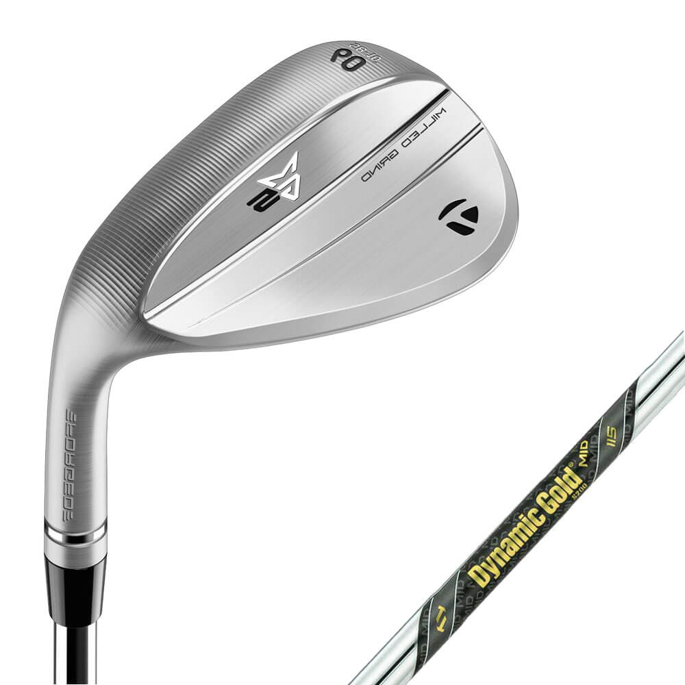 [2025年モデル] テーラーメイド　MILLED GRIND MG5 ミルドグラインド5 クローム　左用・レフティ ウェッジ　ダイナミックゴールド MID 115 スチールシャフト