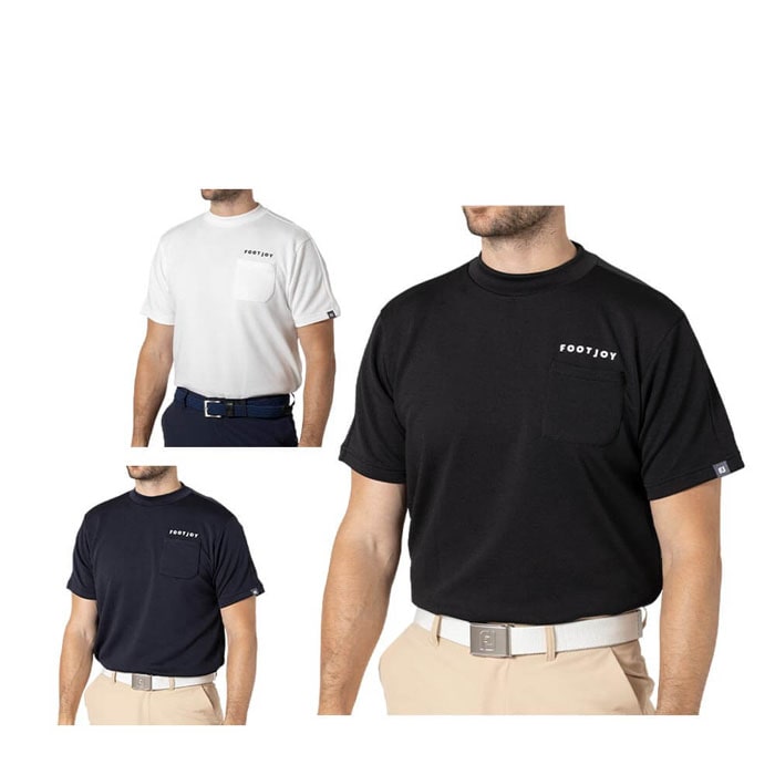 ゴルフウェア　フットジョイ メンズ ロゴプリント 半袖 モックネックシャツ FJ-F24-S05 [2024年モデル] [秋冬モデル] 特価