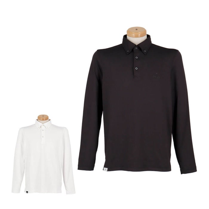 ゴルフウェア　ピンゴルフ メンズ 微起毛 長袖 ボタンダウン ポロシャツ 621-4261903 [2024年秋冬モデル] 特価