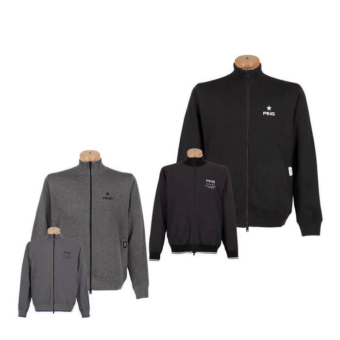 ゴルフウェア　ピンゴルフ メンズ リバーシブル 長袖 フルジップ ニット 621-4270003 [2024年秋冬モデル] 特価