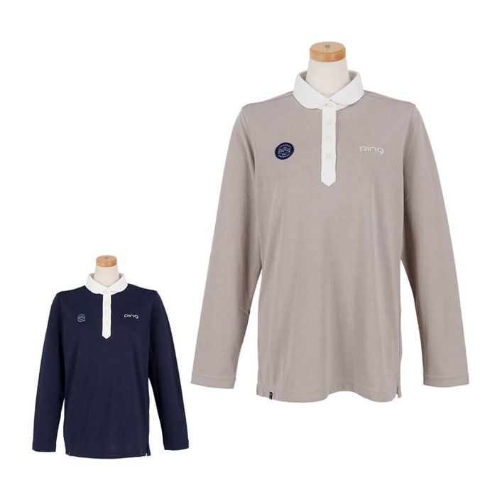 ゴルフウェア　ピンゴルフ レディース 長袖 ポロシャツ 622-4261900 [2024年秋冬モデル] 特価