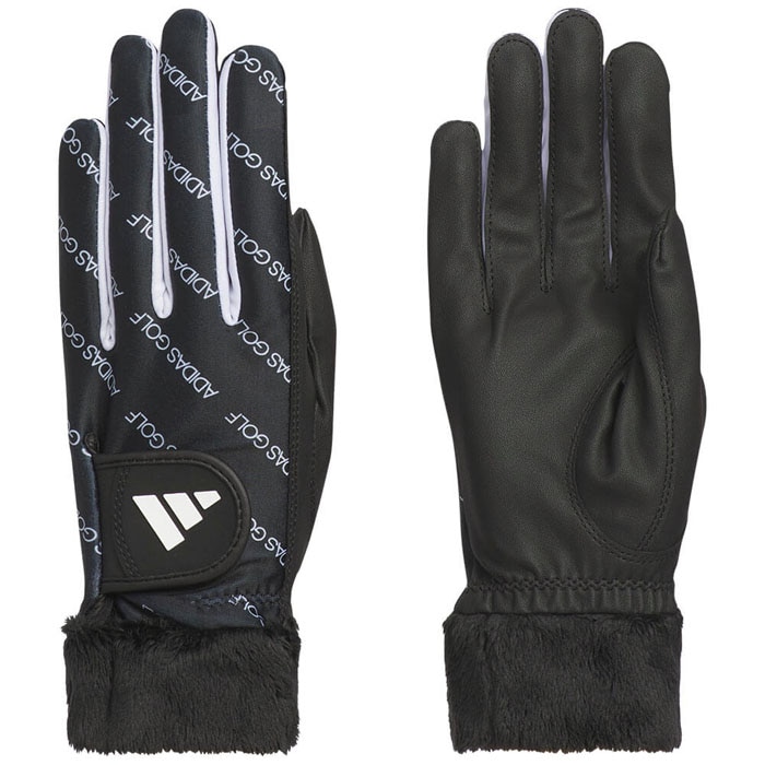 ゴルフグローブ　アディダス レディース W WARM COMFORT ウォーム コンフォート ペア 両手用 JUT47 JM6724 ブラック [2025年モデル]