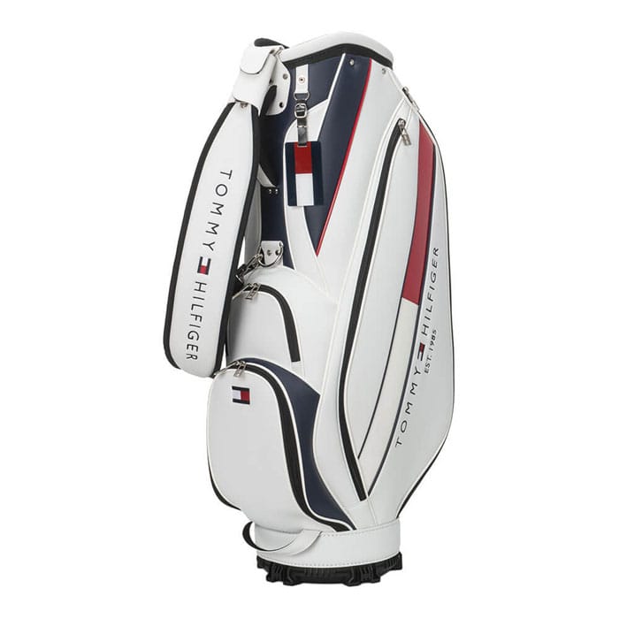 トミー ヒルフィガー ゴルフ ユニセックス ベーシック カートキャディバッグ THMG4SC5 00 ホワイト [2025年モデル]