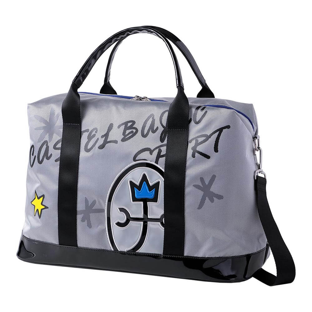 カステルバジャック　メンズ ロゴデザイン ボストンバッグ CBB036 SI シルバー [2025年モデル]