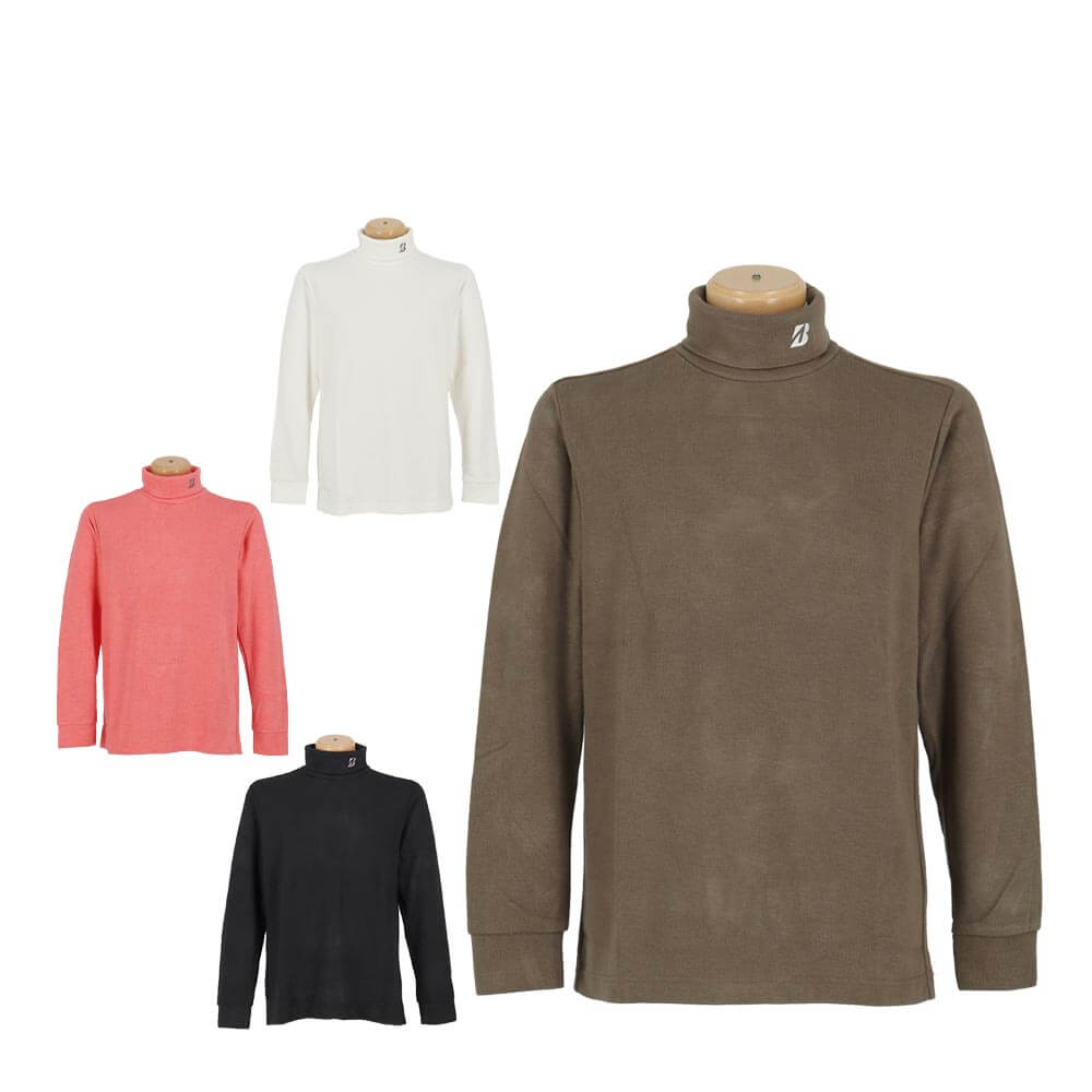 ブリヂストンゴルフ　メンズ スムース 長袖 タートルネック シャツ FGM32F ゴルフウェア [2025年秋冬モデル]