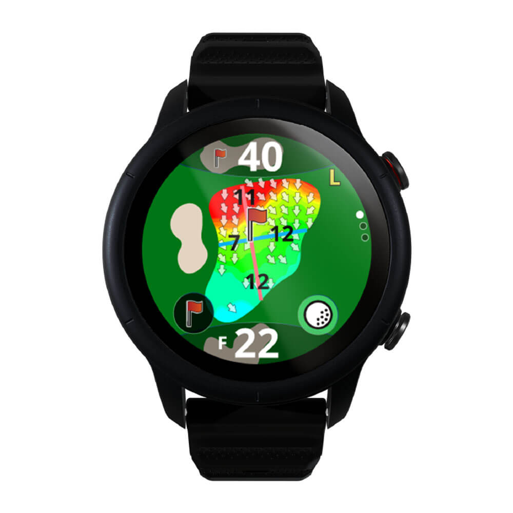 ショットナビ 腕時計型 GPS ゴルフナビ Shot Navi VELLIX V12 べリックス 1.2インチ AMOLED ブラック