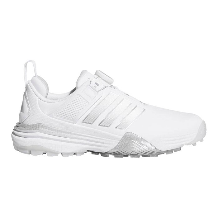 [2026年モデル] アディダス　レディース ADIPOWER SL BOA アディパワー 26 ボア スパイクレス ゴルフシューズ OPJ12 JP8385 フットウェアホワイト/シルバーメタリック/ダッシュグレー  有賀園 ゴルフ