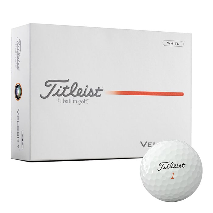 [2026年モデル] タイトリスト VELOCITY ベロシティ ゴルフボール　1ダース（12球入り）　ホワイト