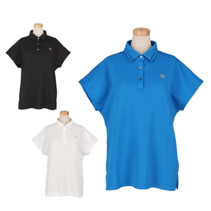 セントアンドリュース　レディース デルタ格子ジャガード 半袖 ポロシャツ 043-5160552 ゴルフウェア [2025年春夏モデル] 特価 有賀園 ゴルフ