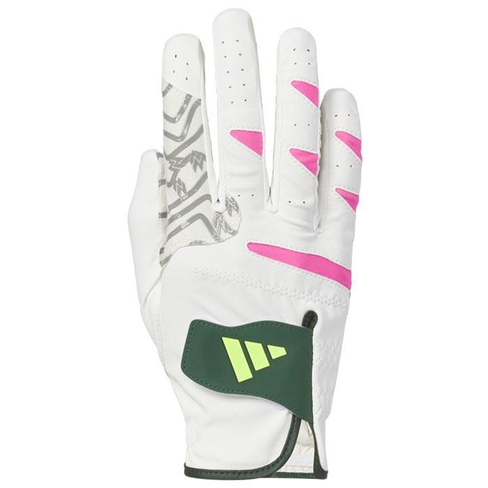 アディダス　メンズ CODECHAOS コードカオス 25 右手用 ゴルフグローブ JTY37 IS6546 ホワイト/ルシッドピンク [2024年モデル]