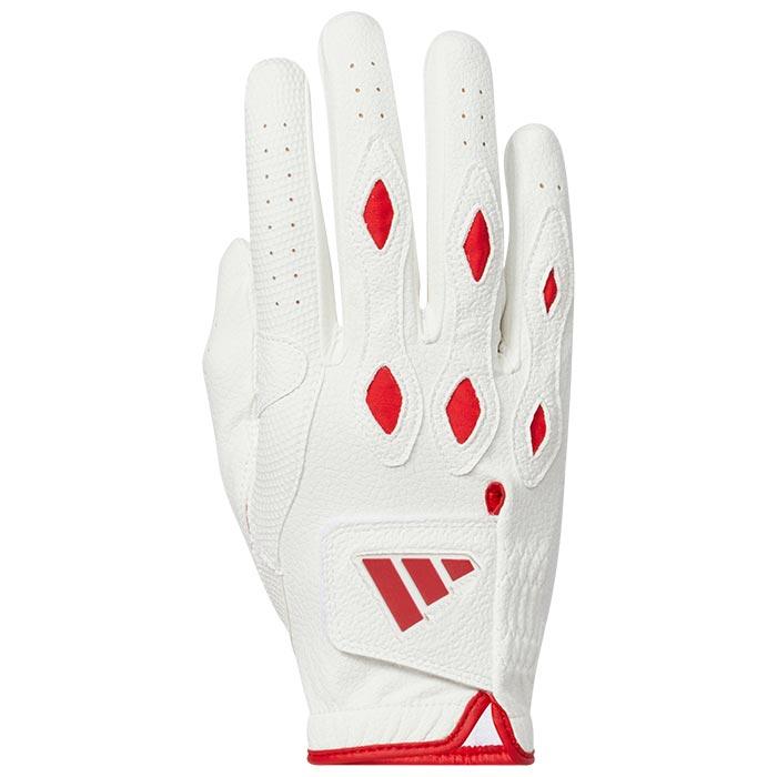 アディダス　メンズ MULTIFIT マルチフィット 24 右手用 ゴルフグローブ IKL21 IN6694 ホワイト/ブライトレッド [2024年モデル]