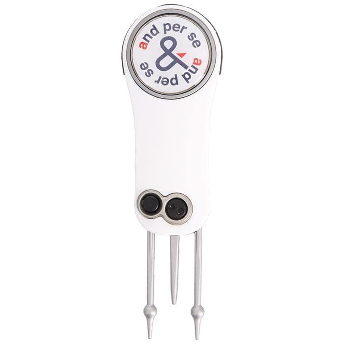 アンパスィ ユニセックス マーカー付き ワンプッシュオープン型 グリーンフォーク AUA0008 10 ホワイト [2024年モデル]