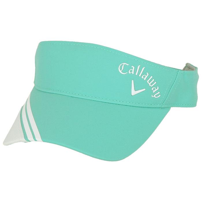 キャロウェイ　レディース ロゴ刺繍 ライン切替 サンバイザー C24191207 1130 ライトグリーン [2024年モデル] 特価