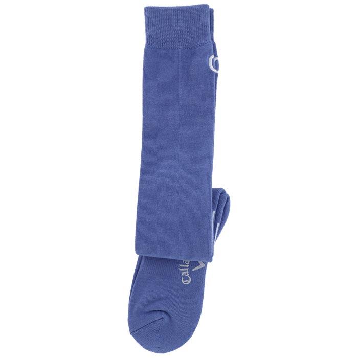 キャロウェイ　レディース ロゴ刺繍 ラインデザイン ハイソックス C24193214 1080 パープル [2024年モデル] 特価