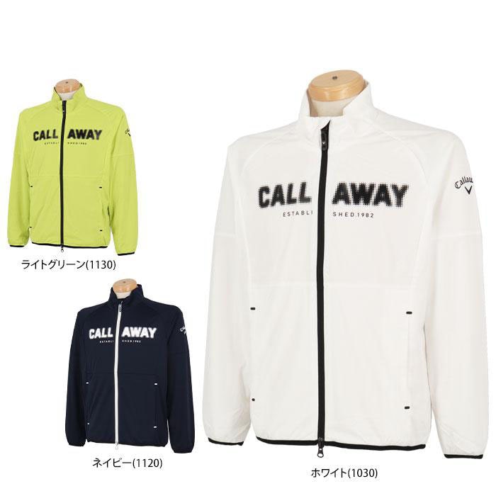 キャロウェイ　メンズ ロゴプリント メッシュ裏地 スターストレッチ 収納袋付き 長袖 フルジップ ブルゾン C24215100 [2024年秋冬モデル] 特価