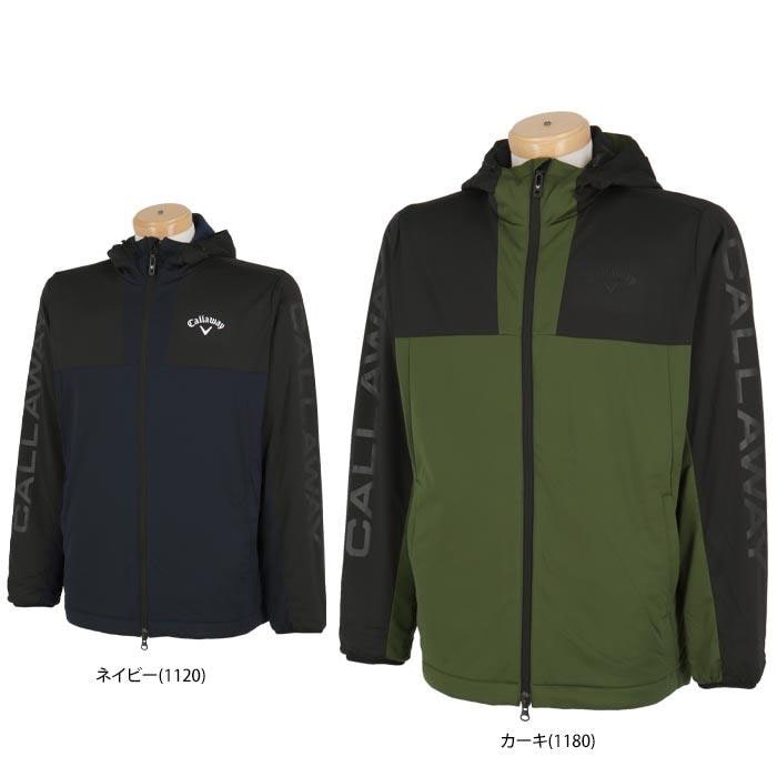 キャロウェイ　メンズ スターストレッチ カラーブロック メッシュ裏地 収納袋付き 長袖 フルジップ フード付き ブルゾン C24215106 [2024年秋冬モデル] 特価