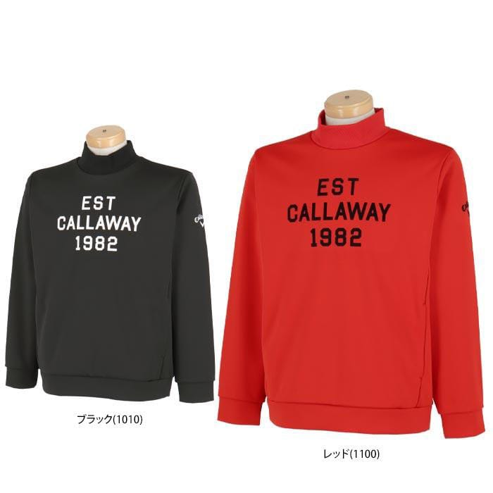 キャロウェイ　メンズ スターストレッチ ダンボールニット ボンディング 長袖 モックネック プルオーバー C24217107 [2024年秋冬モデル] 特価