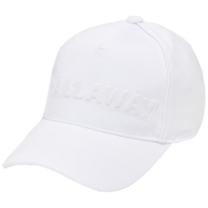 キャロウェイ　メンズ ロゴエンボス キャップ C24291102 1030 ホワイト [2024年モデル] 特価