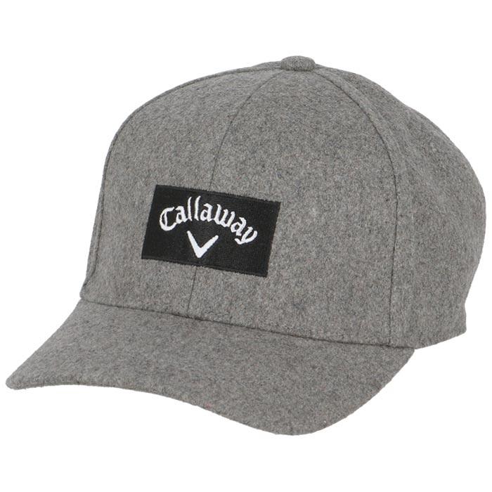 キャロウェイ　メンズ ロゴ刺繍 フランネル キャップ C24291109 1021 グレー [2024年モデル] 特価