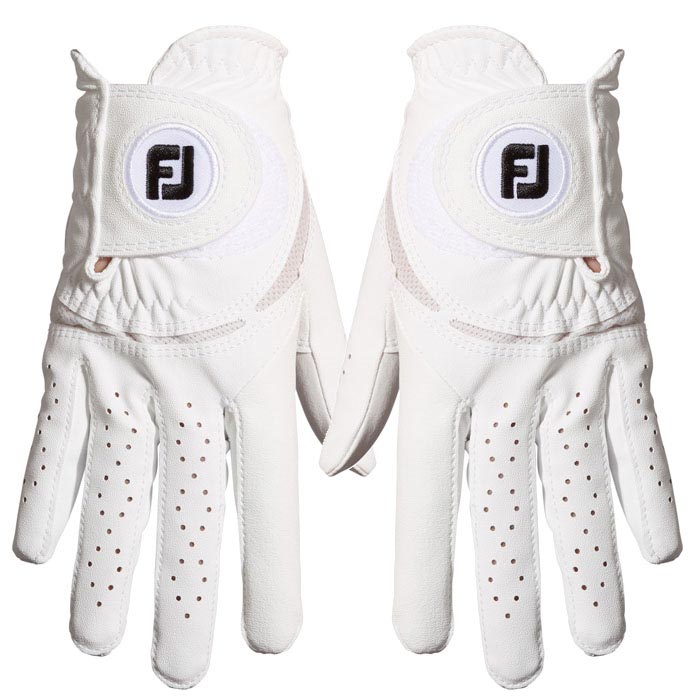 フットジョイ　レディース WeatherSof ウェザーソフ 両手用 ゴルフグローブ FGWFPR WT ホワイト [2023年モデル]