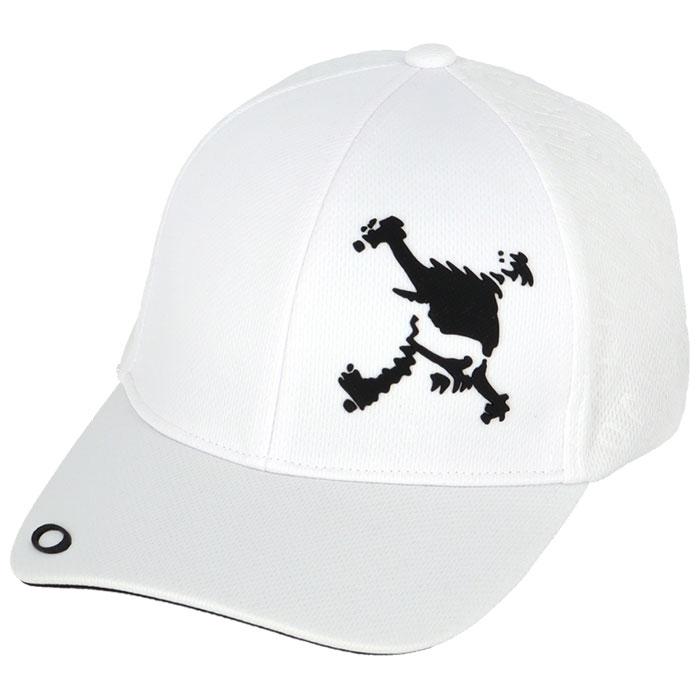 オークリー　メンズ SKULL HDF CAP 24.0 エンボスロゴ キャップ FOS901700 100 ホワイト [2024年モデル]