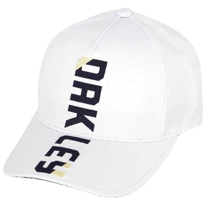 オークリー　メンズ VERTICAL CAP 24.0 ロゴ刺繍 キャップ FOS901717 100 ホワイト [2024年モデル]