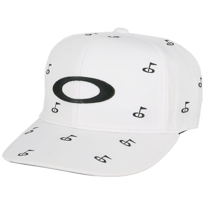オークリー　メンズ OVERLAP CAP FA 24.0 ゴルフモチーフ刺繍 飛び柄 キャップ FOS901893 100 ホワイト [2024年モデル] 特価
