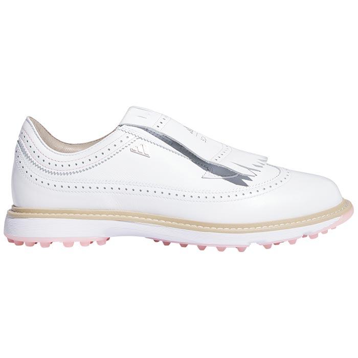 アディダス ユニセックス MC87 BOA ボア スパイクレス ゴルフシューズ NJY49 IH4820 フットウェアホワイト/シルバーメタリック/セミピンクスパーク [2024年モデル]