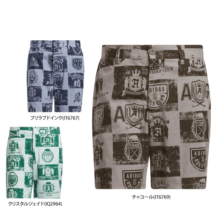 アディダス　メンズ GO-TO 総柄 グラフィックプリント ストレッチ ショートパンツ KOW39 [2024年春夏モデル] 特価