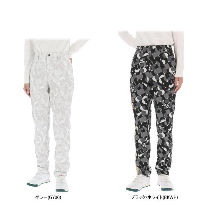 ルコック　レディース 防風 ストレッチ 撥水 総柄 裏フリース ボンディング ロングパンツ LG4FLP01L [2024年秋冬モデル] 特価