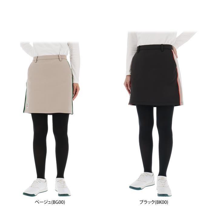 マンシングウェア　レディース ENVOY サイドライン ロゴワッペン ストレッチ 裏起毛 スカート MG4FSK52L [2024年秋冬モデル] 特価