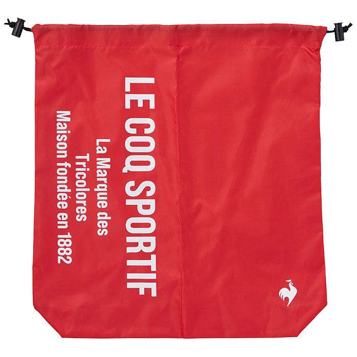 ルコック　メンズ ロゴプリント 巾着型 シューズケース QQBXJA22 RD00 レッド [2024年モデル]