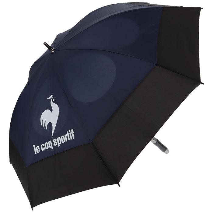 ルコック ロゴデザイン エアロストリーム 日傘 QQBXJX06 NVBK ネイビー×ブラック [2024年モデル]