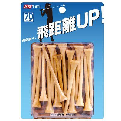 ライト シェルパック SP ウッドティー 70mm T-571