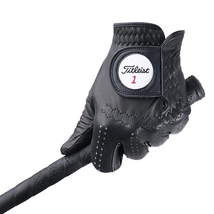 タイトリスト　メンズ PROFESSIONAL プロフェッショナル ゴルフグローブ TG73 BK ブラック [2023年モデル]