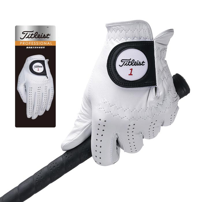 タイトリスト　メンズ PROFESSIONAL プロフェッショナル ゴルフグローブ TG73 WT ホワイト [2023年モデル]