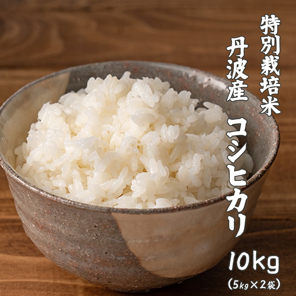 【白米】特別栽培米 丹波産 コシヒカリ 10kg(5kg×2袋)