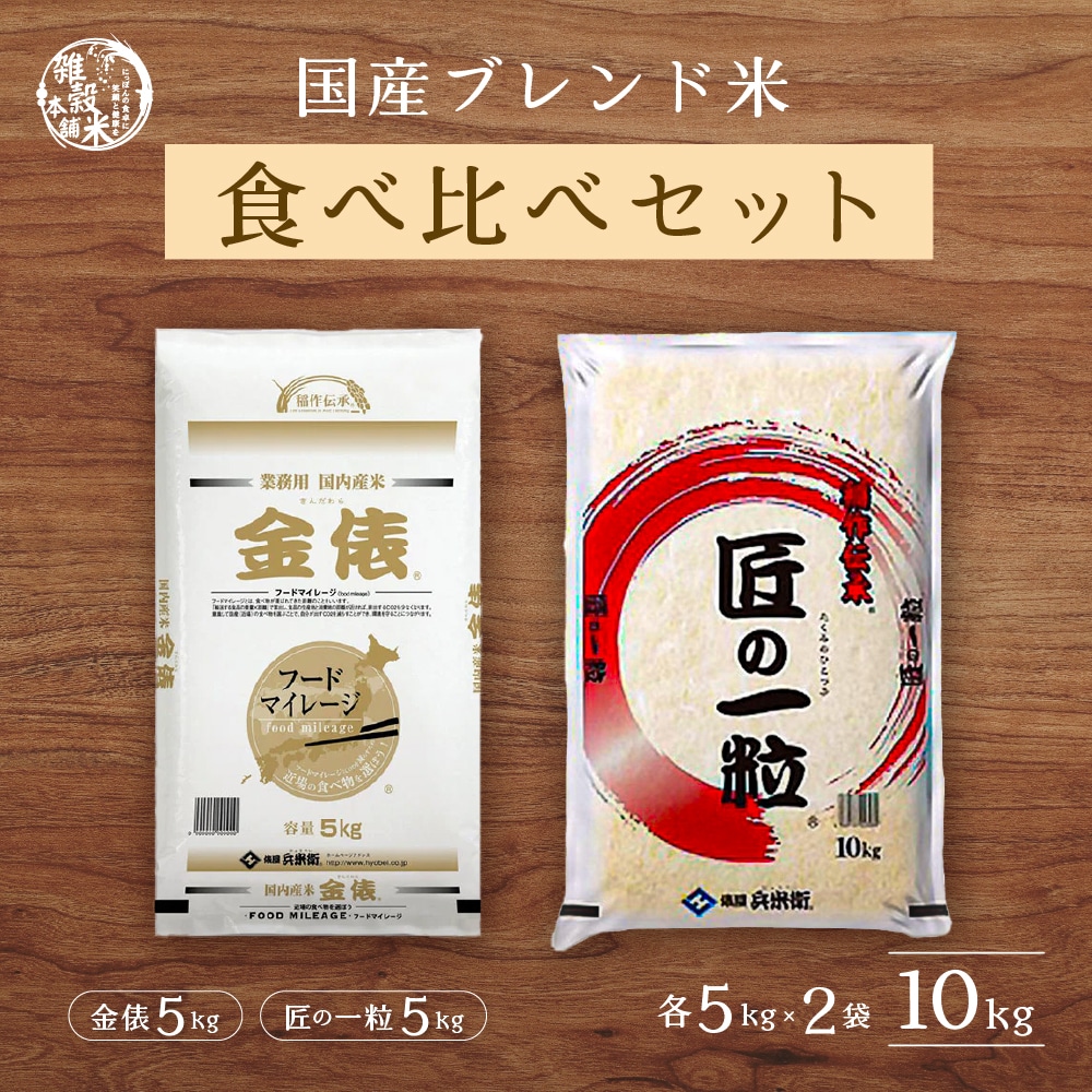 【セット販売】【白米】 匠の一粒 5kg＋金俵 5kg = 合計10kg