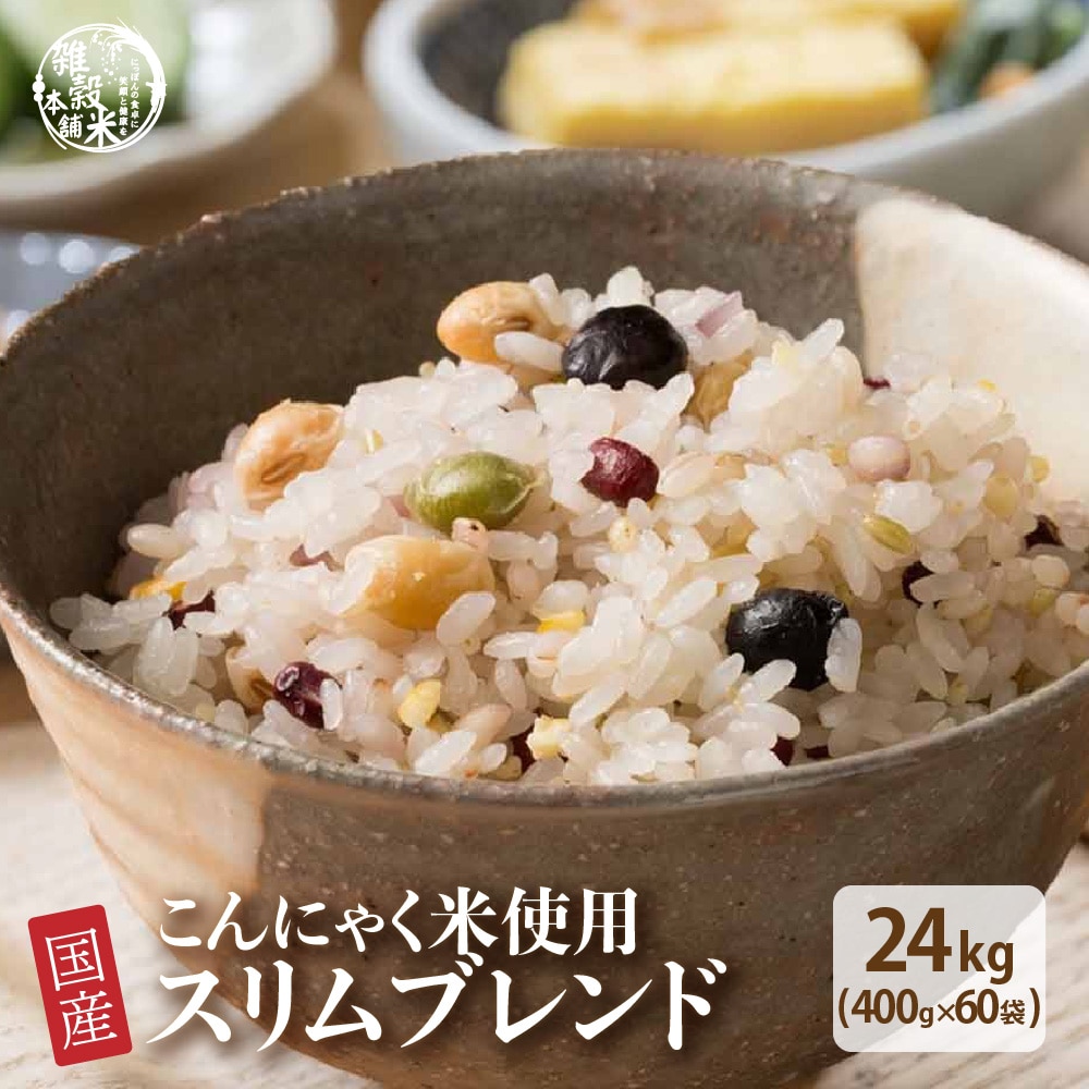 雑穀 雑穀米 糖質制限 ダイエット重視スリムブレンド 24kg(400g×60袋)