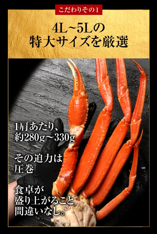 かに カニ 蟹 ズワイ ズワイガニ 5L 約 3kg （正味約2.4kg前後）約7肩～8肩前後入 送料無料 ロシア産・ノルウェー産 ボイル